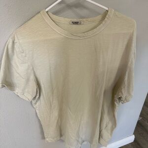 Buck Mason light weight curved hem tee